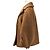Autre Marque DAISY LIN Fondant Chocolat Shearling Half Coat Castaño - vista 3