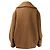Autre Marque DAISY LIN Fondant Chocolat Shearling Half Coat Castaño - vista 4
