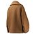 Autre Marque DAISY LIN Fondant Chocolat Shearling Half Coat Castaño - vista 5