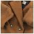Autre Marque DAISY LIN Fondant Chocolat Shearling Half Coat Castaño - vista 7