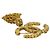 Spilla con nappa Chanel Coco Mark D'oro - vista 3