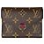 Portafoglio Victorine a tre pieghe Louis Vuitton Marrone Fuschia Monogramma