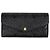Louis Vuitton Monogram Empreinte Sarah Long Wallet Schwarz