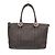 Borsa a mano in pelle marrone scuro Gucci Guccissima