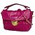 Sac à main en cuir plissé rose Prada