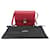 Céline Borsa a Spalla Celine Classic Box Medium Rosso  - vista 2
