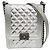 Borsa a tracolla Chanel Boy Chanel North South Chain Argento