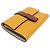 Cartera trifold Loewe de piel marrón y amarillo Castaño - vista 7