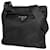 Borsa a tracolla in nylon nero Prada