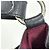 Borsa a tracolla Loewe Anagram Flamenco in pelle nera Nero - vista 5