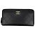 Timeless Chanel Coco Mark Long Wallet in Schwarz