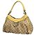 Borsa a tracolla Gucci in tela GG beige