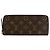 Cartera Long Clemence Louis Vuitton Castaño Burdeos Fucsia Monograma