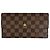 Cartera larga Louis Vuitton Damier Marrón Castaño Damier ebene