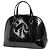 Bolsa Gucci Microguccissima em couro envernizado preto
