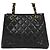 Borsa Tote Chanel Coco Mark Chain Nero - vista 3