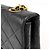 Borsa a tracolla Chanel in pelle nera trapuntata Nero - vista 4