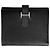 Cartera compacta de dos pliegues Hermès Bearn Negro