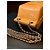 Borsa Chanel Milk Carton Arancione in pelle vernice - vista 6