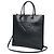 Borsa Tote in pelle nera Prada Nero