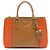 Borsa Prada Brown Medium Bicolor Saffiano Lux Galleria Double Zip Marrone