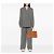 Borsa Prada Brown Medium Bicolor Saffiano Lux Galleria Double Zip Marrone - vista 6