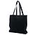 Fendi Black Canvas Logo Patch Tote Schwarz - Ansicht 2