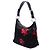 Borsa a Spalla Prada Black Tessuto Stampato Rose Nero - vista 2