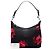 Borsa a Spalla Prada Black Tessuto Stampato Rose Nero - vista 7