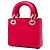 Dior Red Niki De Saint Phalle Mini Calfskin Lady Dior - view 2