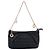 Fendi Zucchino Canvas Chain Pochette in Grau