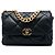 Chanel Black Large Lambskin 19 Flap Schwarz