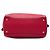 Sac cabas convertible à fermeture éclair Prada Red Vitello Daino Rouge - vue 3