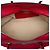 Sac cabas convertible à fermeture éclair Prada Red Vitello Daino Rouge - vue 4