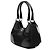 Borsa Prada Black Re Nylon e pelle di vitello lucida Re Edition 2002 Moon Nero - vista 2