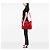 Borsa Satchel Gucci Red GG Nylon Rosso - vista 5
