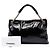 Tote Chanel Black Crinkled Patent Rodeo Drive Nero - vista 7
