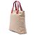 Tote vertical Gucci en lona GG beige con banda Web - vista 2