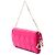 Portafoglio con catena Lady Dior in agnello Cannage rosa di Dior - vista 2