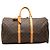 Louis Vuitton Marrone Monogram Keepall 50