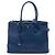 Borsa Tote Prada Blue Medium Soft Calf Galleria Double Zip Blu scuro
