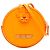 Porta-moedas Le Pitchou em couro laranja Jacquemus com alça