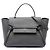 Céline Celine Belt Bag aus grau genarbtem Kalbsleder Mini Braun Anthrazitgrau