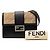 Bolso bandolera Fendi Black Calfskin and Canvas FF 1974 Flat Baguette Negro - vista 8