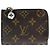 Louis Vuitton Monogram Münzbeutel Braun
