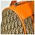 Borsa Christian Dior motivo Trotter Beige Arancione - vista 5
