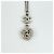 Collana Chanel argentata con strass Argento - vista 2