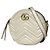 Borsa a tracolla in pelle Gucci GG Marmont Crudo