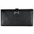Cartera larga Hermès Bearn Soufflé en Noir Negro