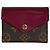 Cartera tríptico Louis Vuitton Portefeuille Zoe Castaño Fucsia